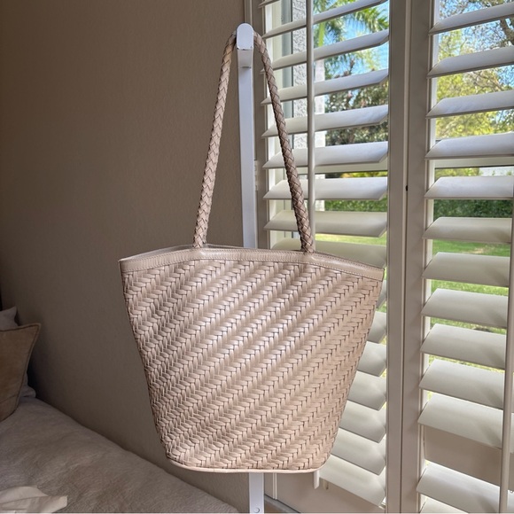 EUC Bembien Jeanne Tote Bag Cream Medium Size - Picture 5 of 13